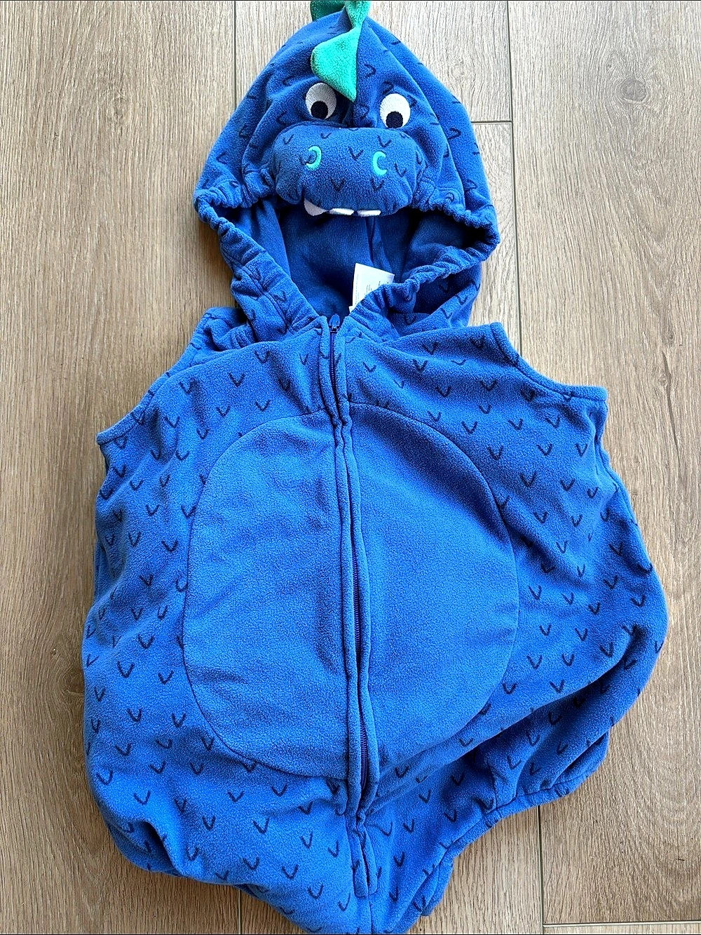 Carter's Blue Dinosaur Fleece Costume Romper Blue & Green 24M